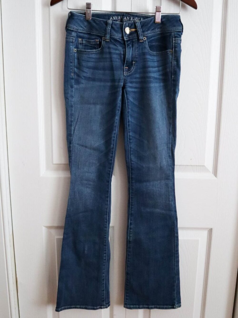 American Eagle Y2K Kick Butt Super Stretch Low Rise Boot Cut Jeans 28" Waist